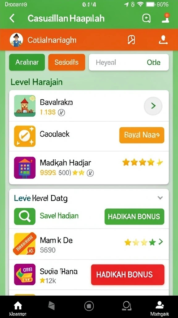 hokiraja - Screenshot menunjukkan interaksi sosial antar pemain.