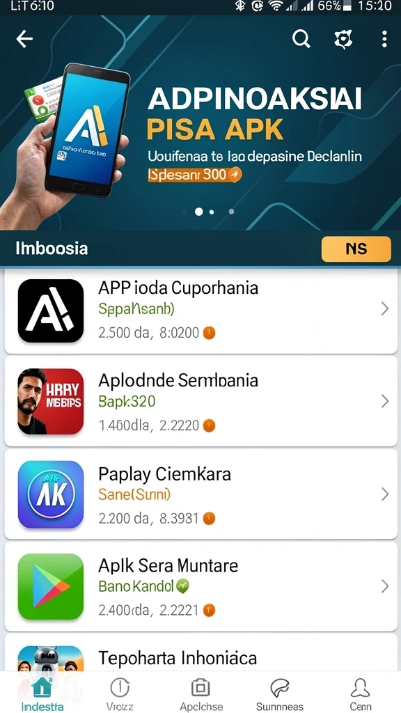 mkwin666 - Tampilan menu utama yang menarik dan intuitif.