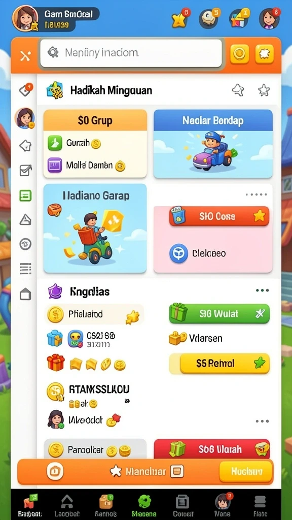 winboss - Tangkapan layar menunjukkan peta permainan yang inovatif.